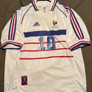 ADIDAS - 1998 France ‘ZIDANE’ Away World Cup Kit (Pre-World Cup Star)